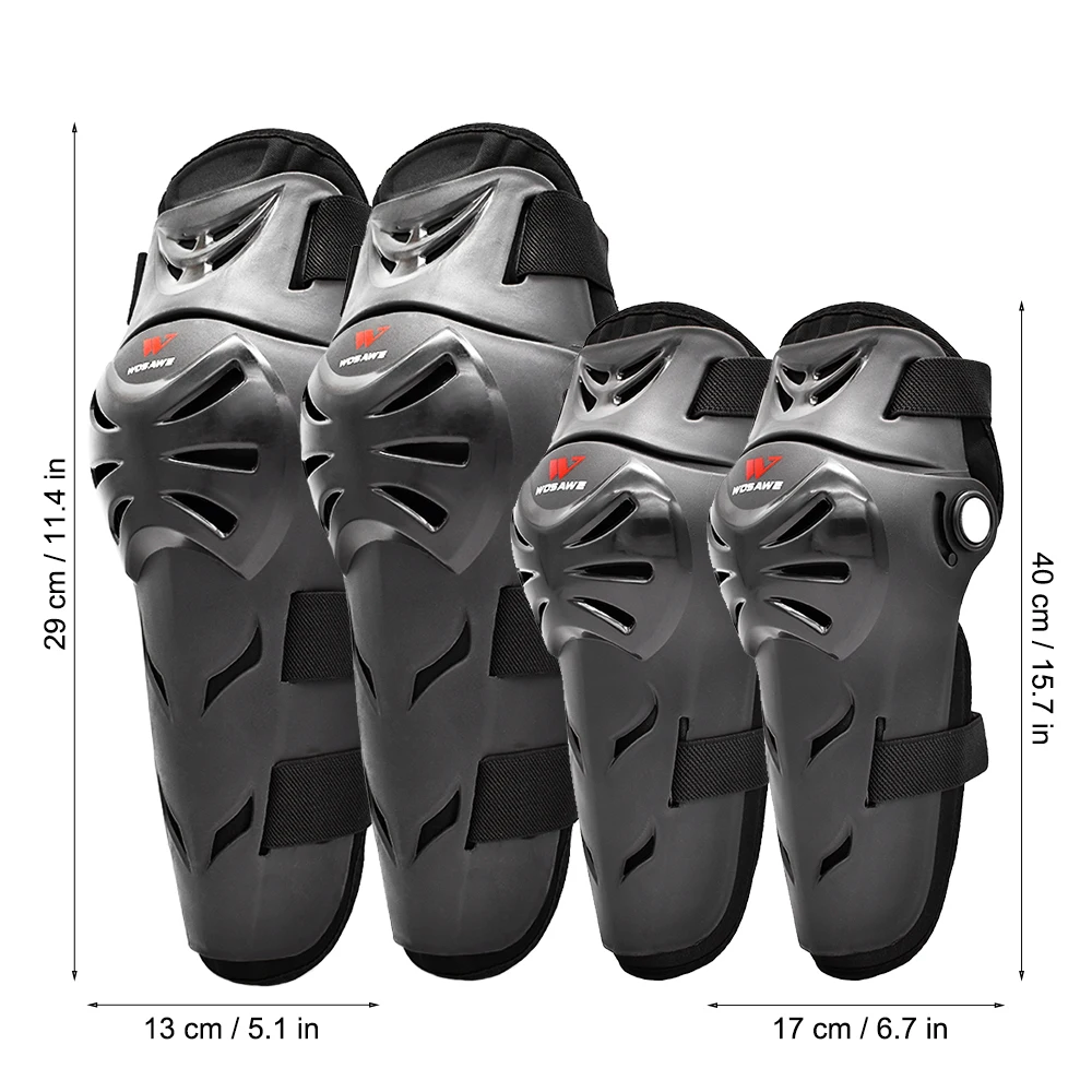 WOSAWE Adult Motorcycle Knee Pads Moto Protection Riding Elbow Guard Motocross Motorbike Off-road Racing MTB Knee Pads ML318