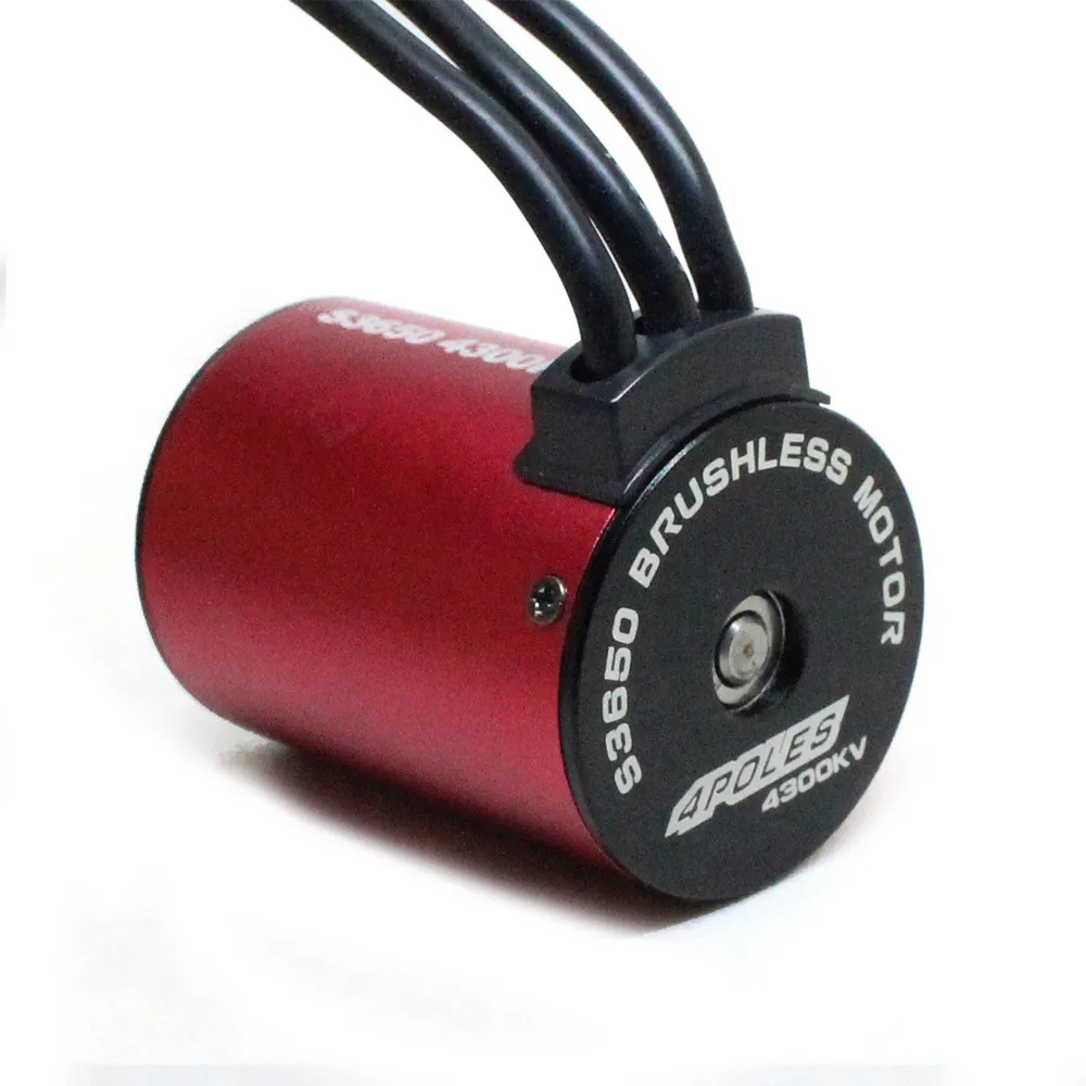 S3650 4300KV водонепроницаемый бесщеточный двигатель для 1/10 RC части автомобиля+ 60A ESC+ цифровой светодиодный адаптер для радиоуправляемой машины 923#2