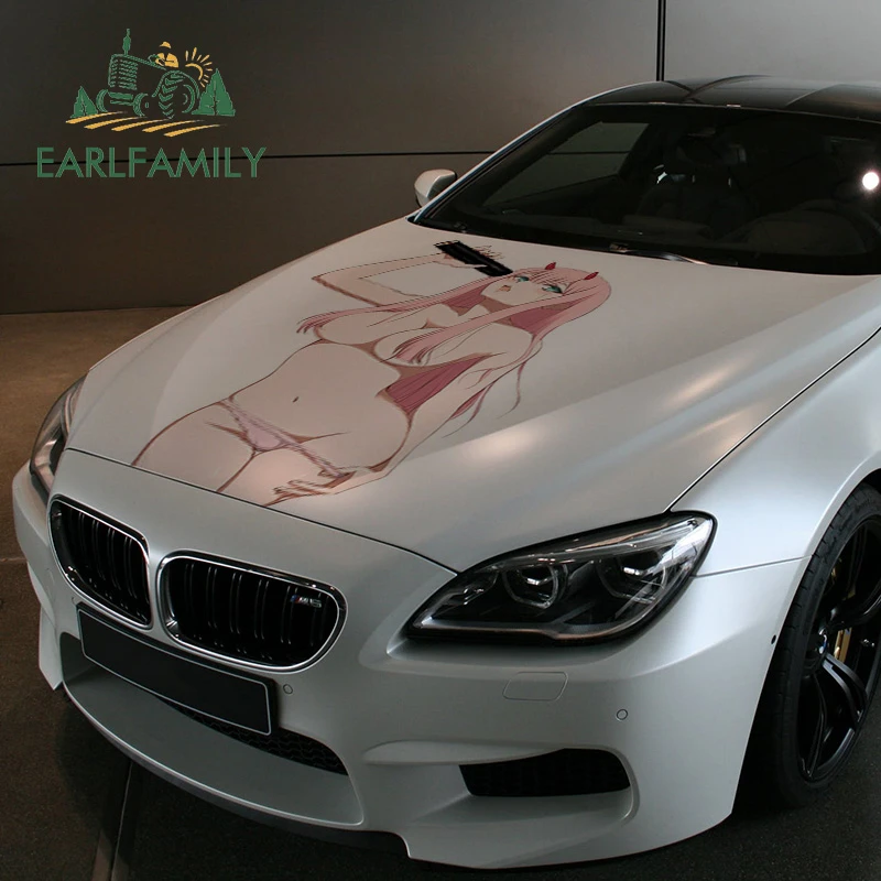 Earlfamily セクシーな車のステッカー43cm X 26 7cm ダーリンのフランクスゼロツーアニメステッカー ビニールカーラップ 引っかき傷 Car Stickers Aliexpress