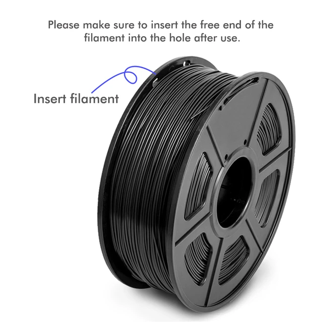 SUNLU PETG 3D Printer Filament 1.75mm Dooling Gift Material Hot Sale Black Color PETG 3D Filament Consumables 1KG/2.2LBS 3