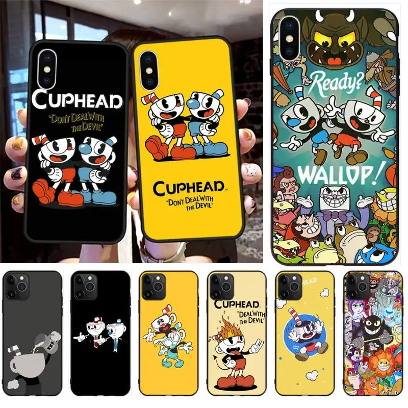 HPCHCJHM Cuphead мультфильм роскошный гибридный Новое поступление чехол для мобильного