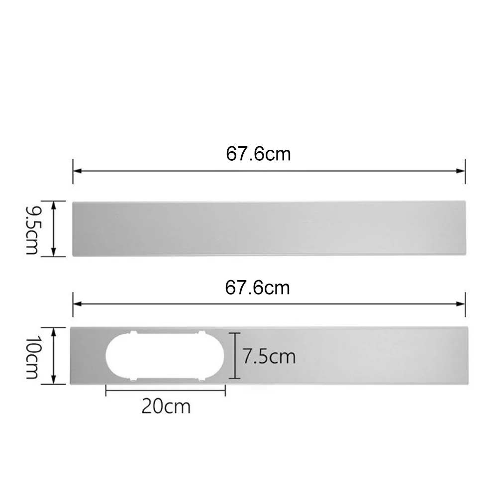 3 шт. портативный кондиционер регулируемый, для окон Пластины Комплект выхлопной шланг доска