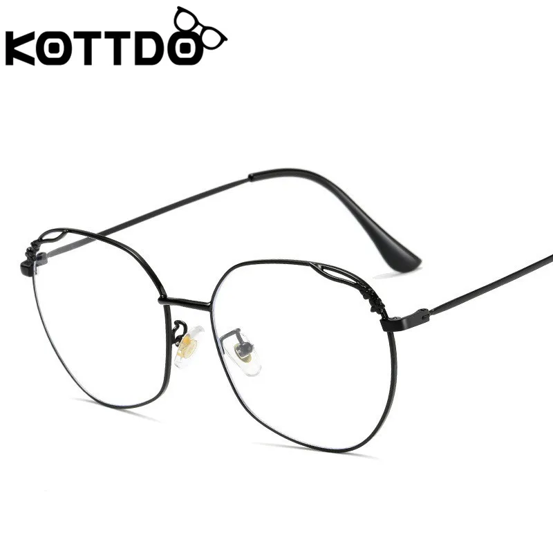 KOTTDO круглые оправы для очков по рецепту для мужчин, винтажные компьютерные оправы для очков для женщин, очки для близорукости