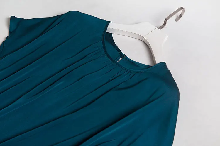 Elegant Silk Top Women's Silk Silk Double-Sided