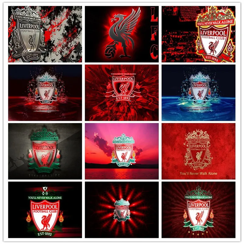 

Full Square&round 5D DIY 5d Football Liverpool Diamond Painting Picture Diamond Embroidery Cross Stitch Mosaic Sticker Gift