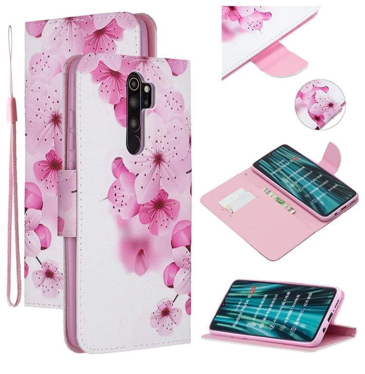 Чехол для Xiaomi Redmi Note 8 Pro, чехол с милым котом, пандой, единорогом, совой, кожаный флип-кошелек, чехол для телефона s для Redmi Note 8 Pro, чехол
