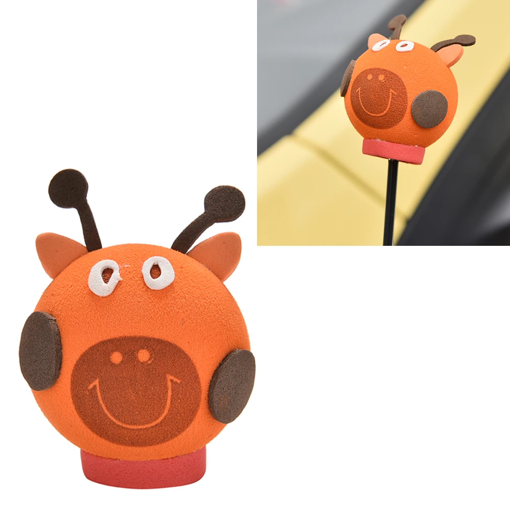 Крутая декоративная автомобильная антенна с жирафом Eva оранжевые шарики модные