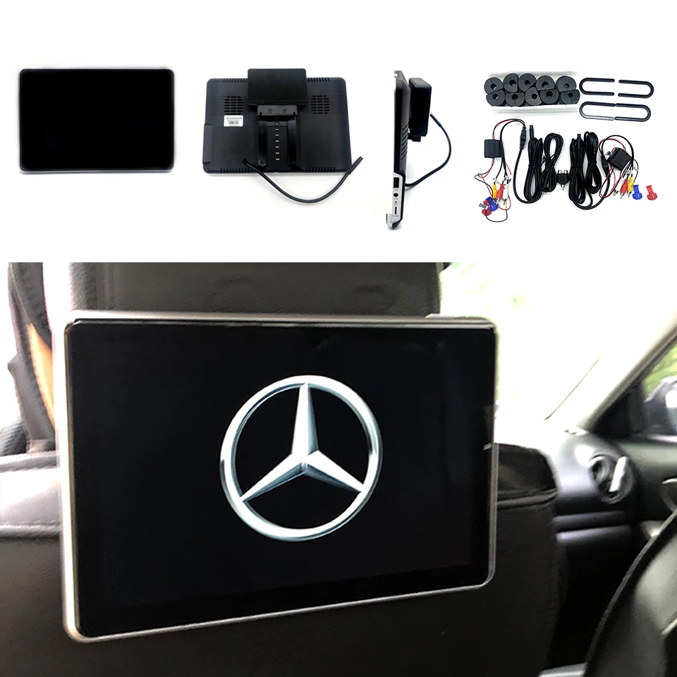Для Mercedes CLA CLS GLA GLC SLK 10,1 дюймов 2G + 16G 4K HD 1080P IPS экран сенсорный Wifi Android 10,0 Система Автомобильный подголовник монитор Для Mercedes CLA CLS GLA GLC SLK 10,1 дюймов 2G + 16G 4K HD 1080P IPS экран сенсорный Wifi Android 10,0 Система Автомобильный подголовник монитор