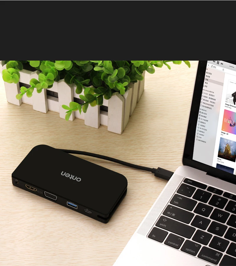 Адаптер конвертер для аудио и видеокамер с портом TYPE C на HDMI VGA USB 3 0 Macbook Google Chromebook