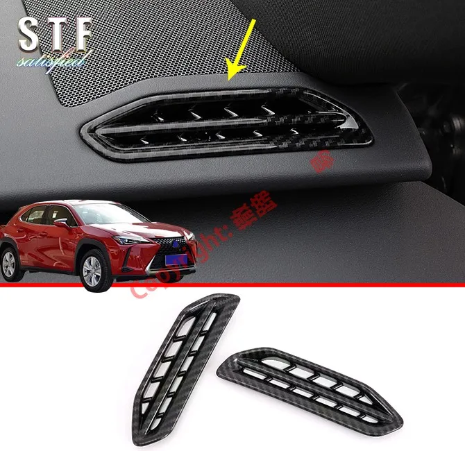 

Carbon Fiber Style Interior Upper Air-Condition Vent Outlet Cover Trim For Lexus UX UX200 250H 260H 2019 2020