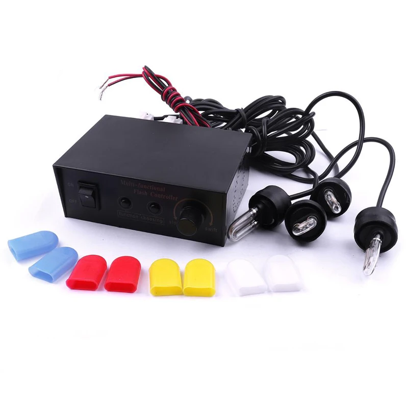

DC12V Car Warning Flash Lamp Bulb U-tube LED Strobe Light Signal Lamp Headlight For Cars Motorcycles 11.5x8.5x4.5cm