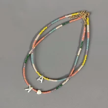 В богемном стиле цветные Хрустальные шарики ожерелье Мода Custom письмо ожерелье, персонализированные украшения для друзей 2020 Новый bijoux femme (украшения своими руками) В богемном стиле цветные Хрустальные шарики ожерелье Мода Custom письмо ожерелье, персонализированные украшения для друзей 2020 Новый bijoux femme (украшения своими руками)