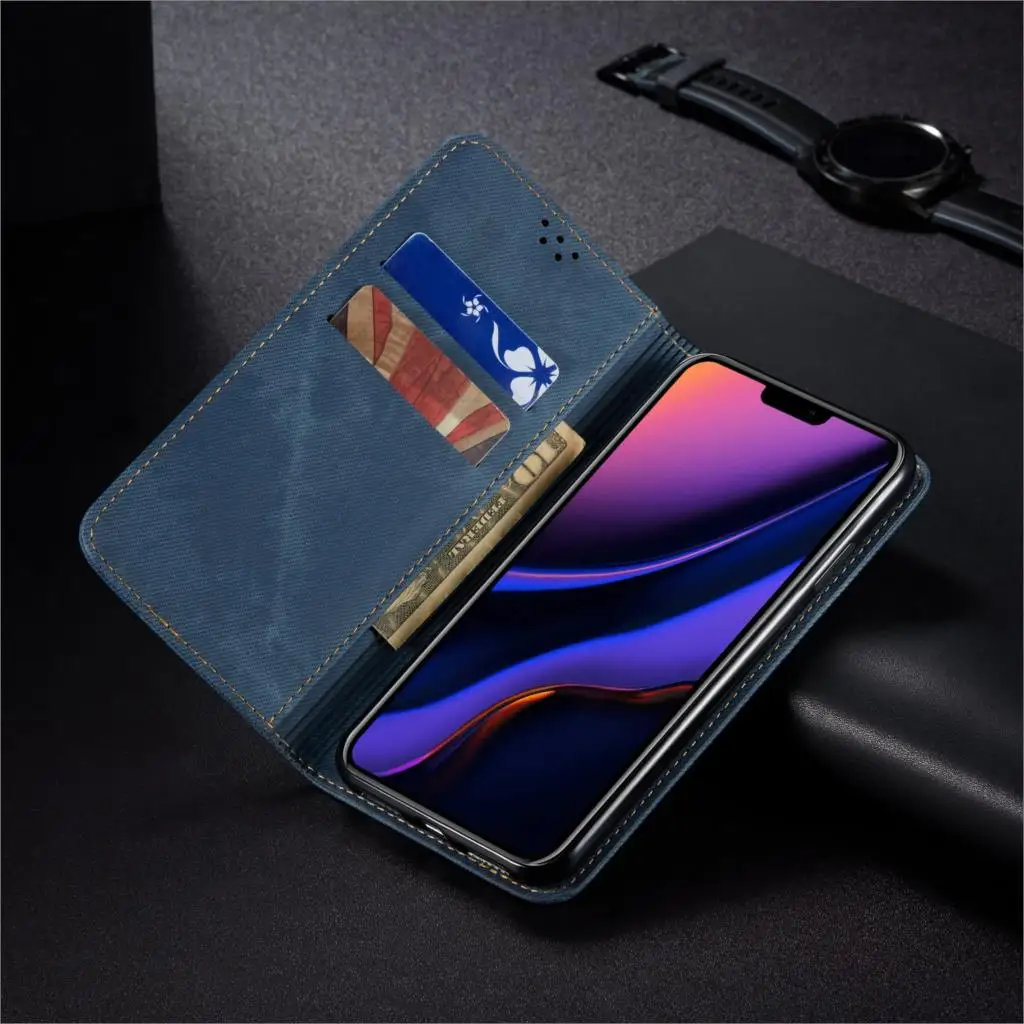Для iPhone 11 Pro Max чехол Pop джинсы стиль Магнит флип кожаный защитный чехол для iPhone 11 Pro 11Pro чехол для телефона