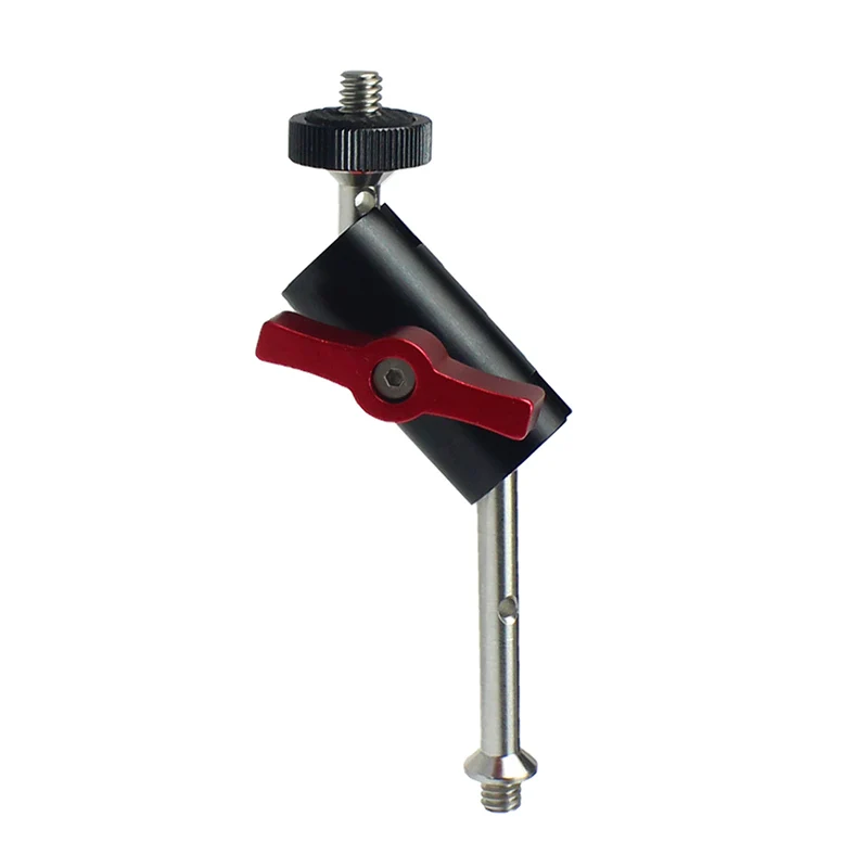 Feichao 360 Camera Magic Arm Tripod Mount Adapter Dual Ballhead 1/4'' Screw Articulating Connector for Camera Monitor Cage LED Light