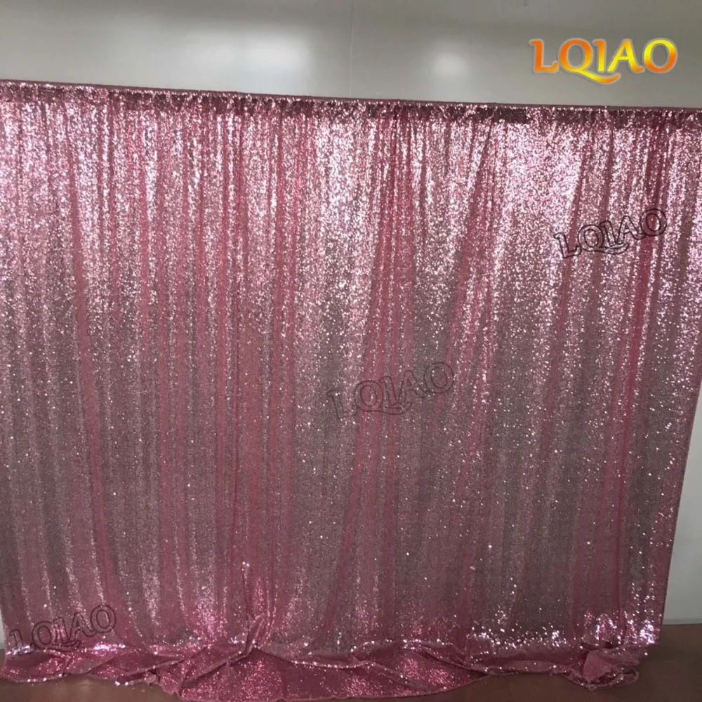 Pink Gold Sequin Backdrop-002