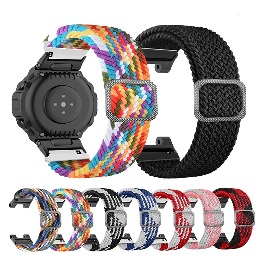 

Elastic Nylon Wristband For Amazfit T-Rex Pro Replacement Strap For Xiaomi Huami Amazfit T Rex Smart Watch Band Bracelet Sport