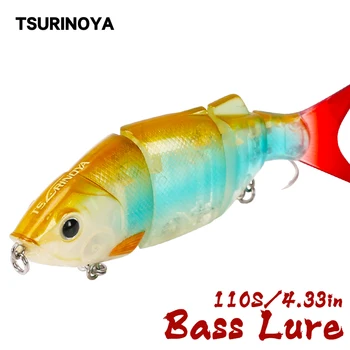 

TSURINOYA Multi Jointed Fishing Lure 110mm 27g DW26 Multi-segment Swinbait Pike Bass Crankbait Hard Lure Wobblers