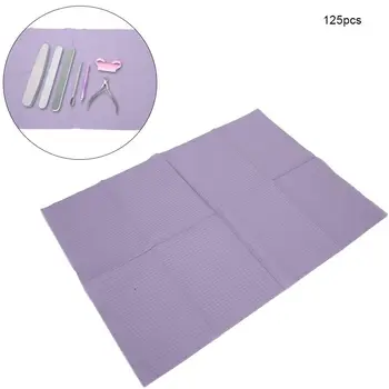 

125PCS Disposable Nail Art Table Mats Waterproof Manicure Practice Anti-Dirty Table Pad Manicure Tool Nail Mats