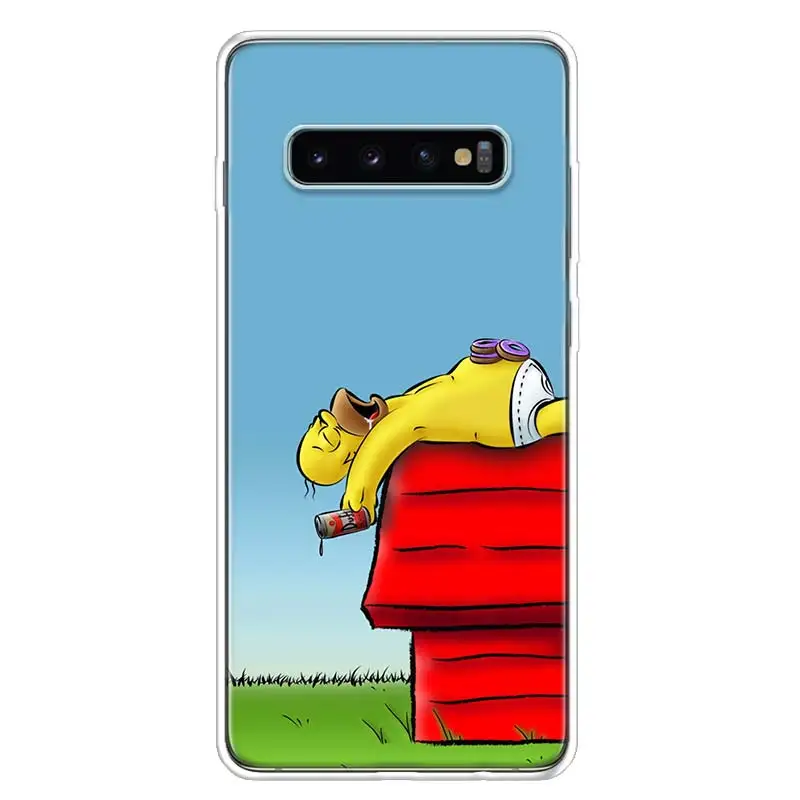 Мультифильм «Симпсоны желтая крышка чехол для телефона для samsung Galaxy A10 A20E A30 A40 A50 A70 A50S A80 M30S A6 A7 A8 A9 Plus+ Coque - Цвет: TW004-4