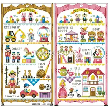 

Toy cabinet patterns Counted Cross Stitch 11CT 14CT DIY wholesale Chinese Cross Stitch Kits Embroidery Needlework Sets