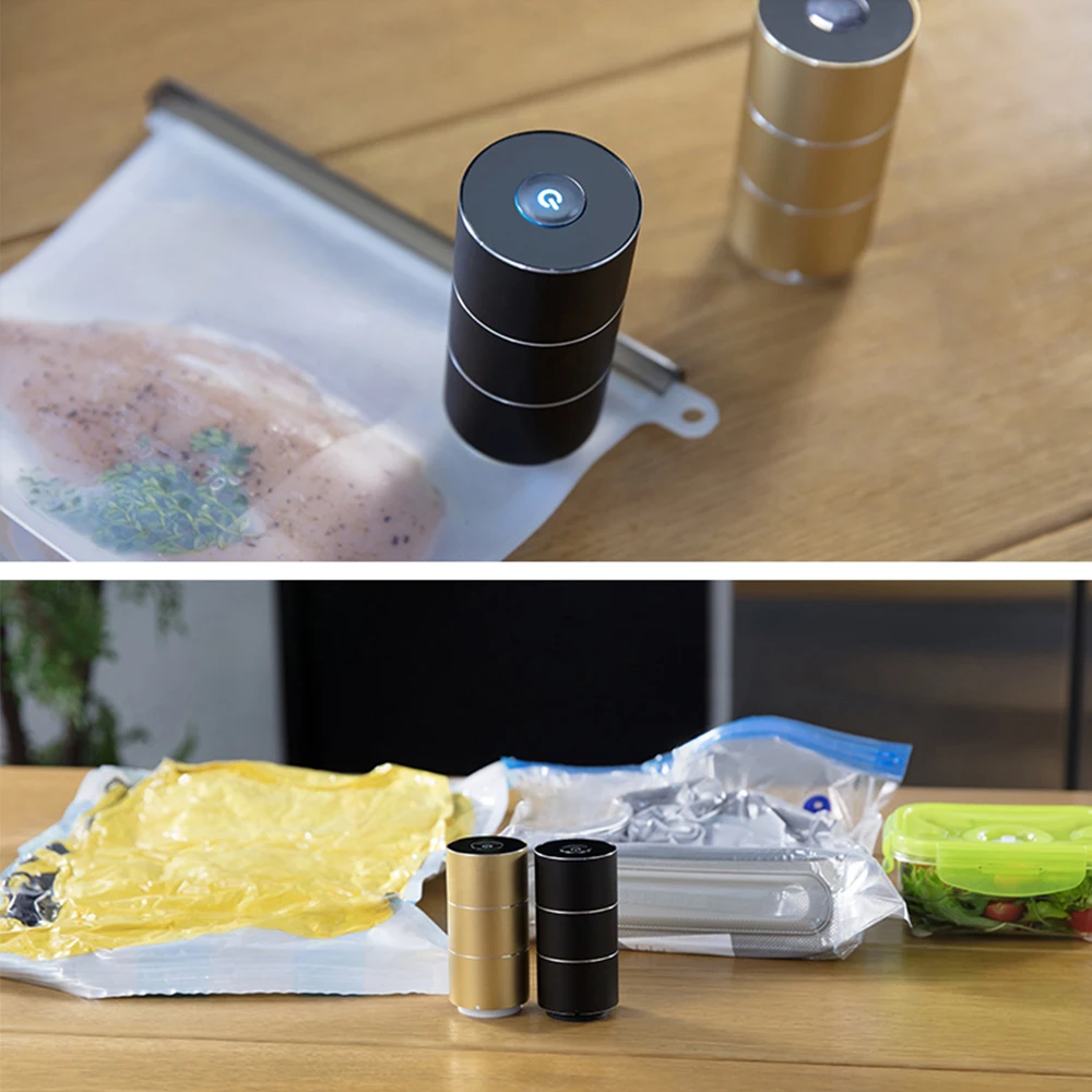  Air Pump Portable Electric Handheld Mini Vacuum Pump Dual-Use Storage Bag Air Extractor For Travel 