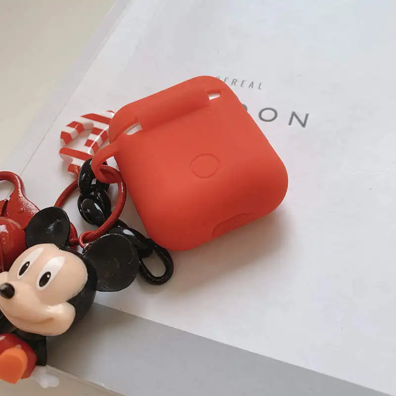 LOVERONY Bluetooth наушники силиконовый чехол для AirPods 2 1 гарнитура Защитная крышка Fundas мультфильм кулон милый Apple Air pods Coque