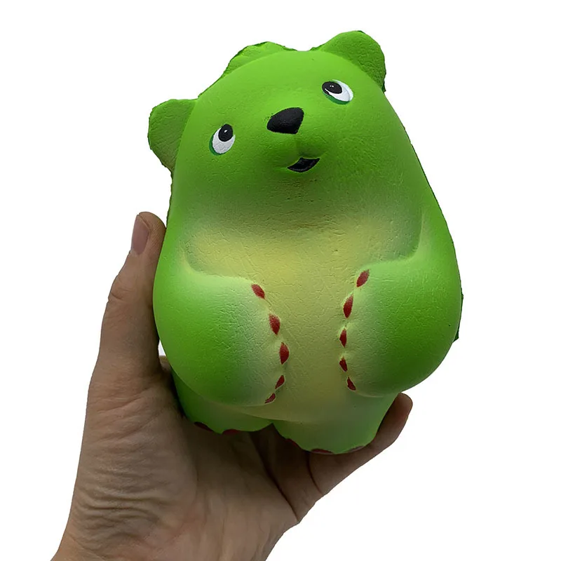 Мягкий медленный отскок Dour Bear имитация зеленого медведя Pu медленный отскок игрушка для сброса давления
