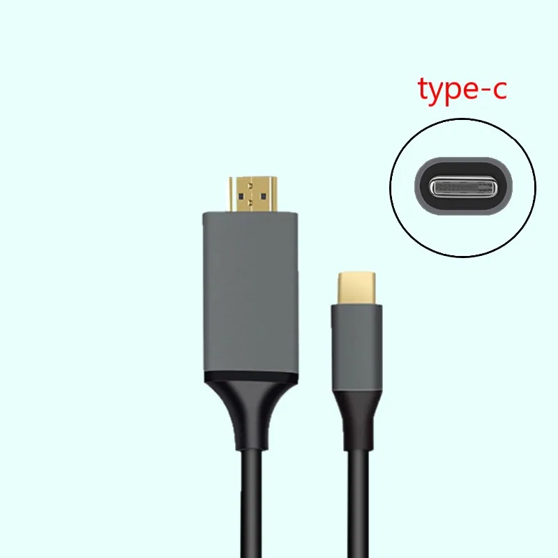 

High quali USB C to HDMI 4K Cable adapter Type C HDMI Thunderbolt 3 for huawei mate 20 macBook pro 2018 pro galaxy S9 HDMI USB-C