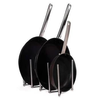 

Stainless Steel Kitchen Organizer Shelf Pot Lid Racks Extended Spoon Plate Holder Shelf Cooking Dish Tray Stand Hangable Storage