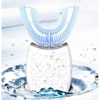 

360 Degree Automatic Sonic Electric Toothbrush Silicone Ultrasonic Electronic Tooth Brush USB Rechargeable Teeth Cleaner