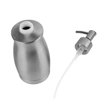 

Stainless Steel Lotion Bottle Dispenser Hand Soap Liquid Case Manual Pressing Shower