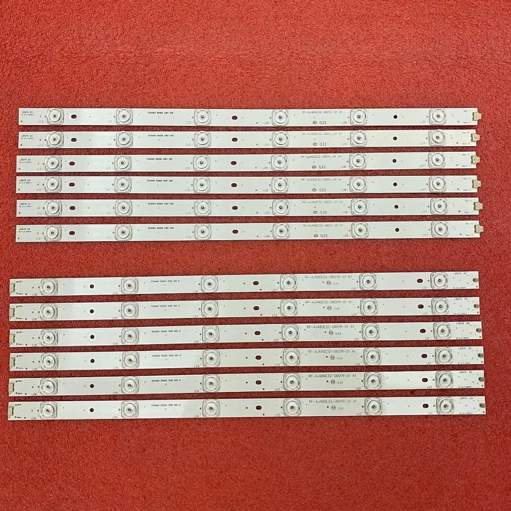 12 шт. светодиодный подсветка для LC-49CFE6032E LC-49CFE5002E LY.45J01G001 LC-49CFF5001K LC-49CFE6031K RF-AJ490E32-0601L-01