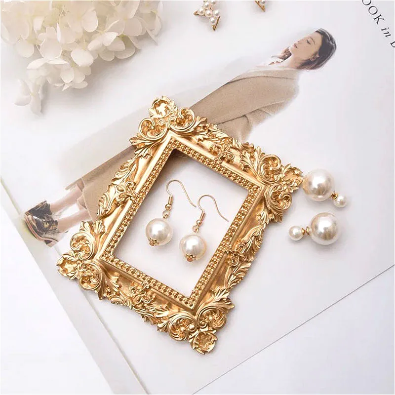 Retro Gold Photo Frame - Home Decor, Photography Props, MINI Wedding Picture Frame, Gifts, Desk Decoration, Ornament image 6