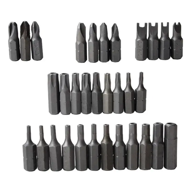 Новинка, 33 шт. набор защитных бит, гаечный ключ Torx, отвертка, шестигранный держатель