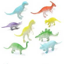 8 шт./компл. Ночной свет фосфоресцирующий динозавр фигурка Подарочная игрушка модель для детей Детские игрушки и хобби