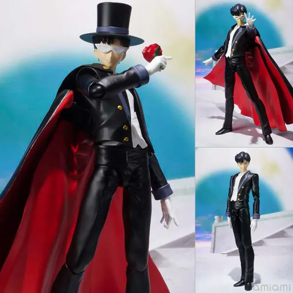 Action Figure 15cm Sailor moon evening dress masked Man Mask PVC gifts Toy hands-on movable model Model Japanese Anime | Игрушки и хобби