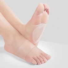 1 пара, рукава для поддержки стопы, Подошвенный Фасциит, силиконовые пятки, шпоры для ухода за ногами, плоскостопие, носки, подушки, ортопедические стельки