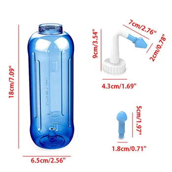 

500ML Adults Children Wash Nose System Clean Sinus Nasal Pressure Neti Pot New
