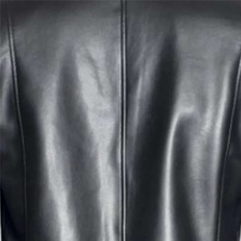 Для мужчин куртка Для мужчин, кардиганы для девочек, Повседневное тонкие однотонные длинные модные готические высокие вязаные длинное пальто кожаные пальто Искусственная кожа куртка куртки S-5XL