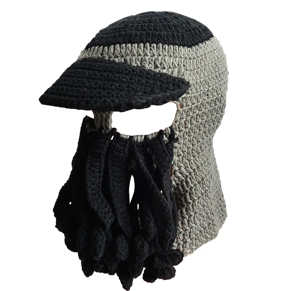Распродажа Maylisacc Skullies& Beanies вязаная шапка с медведем подарки на Хэллоуин шучу реквизит для мужчин и женщин теплая шапка и медведь