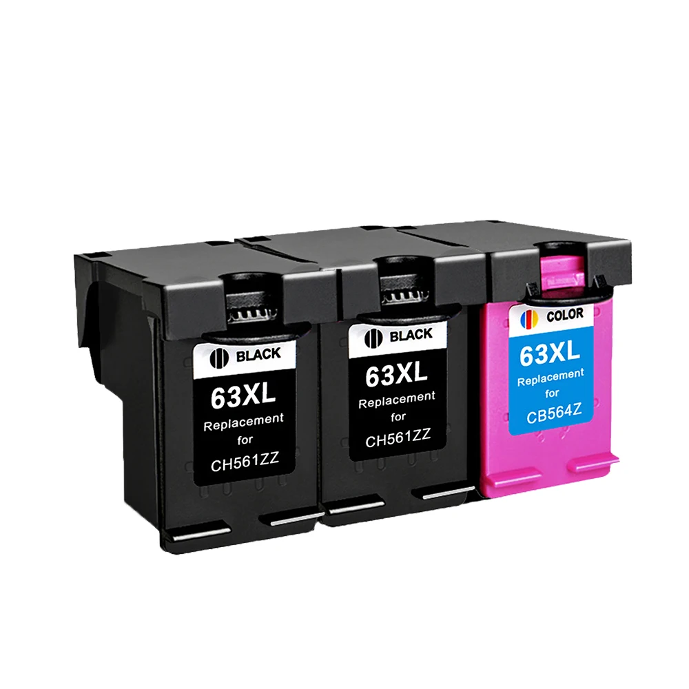 2PK для HP 63XL hp 63 восстановленный рандомный принтер Deskjet 1110 1112 2130 2131 2132 2133 2134