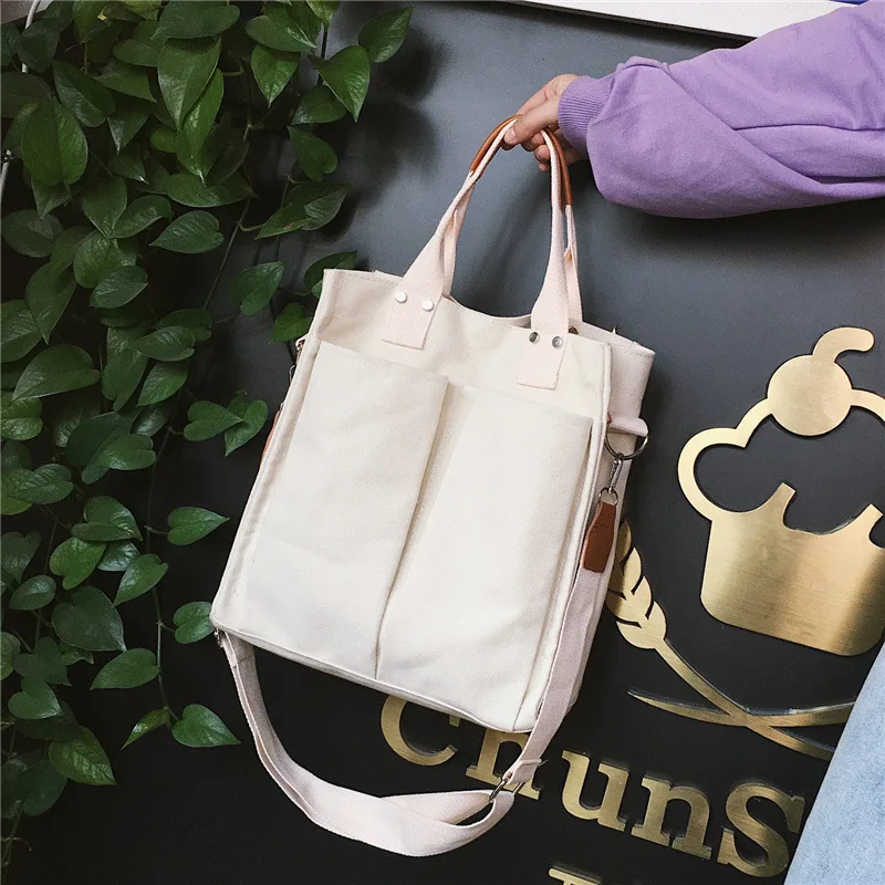 

Big Bag 2019 New Style Non-mainstream Tote Bag Large Capacity Hand Single-shoulder Canvas Bag Shoulder Bag WOMEN'S Bag