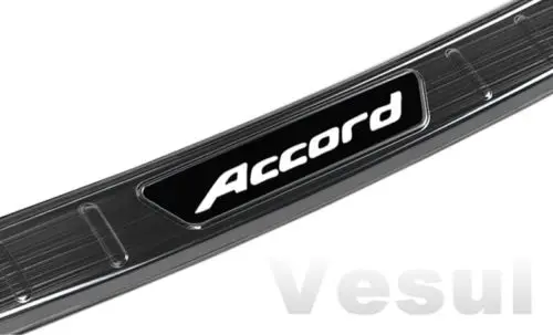 Подходит для Honda Accord внешняя Задняя накладка на бампер пластина протектор отделка черный