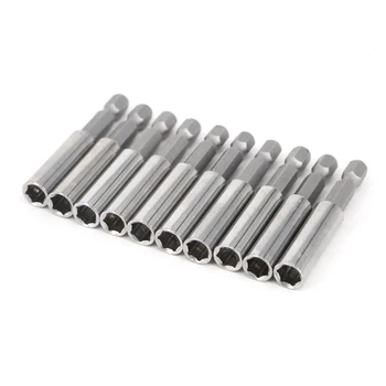 

10xMagnetic Extension Socket Drill Bit Holder 1/4in. Hex Power Tools Exquisite