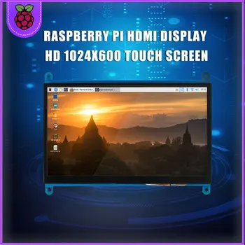 

7 inch Raspberry Pi 4B /3B+/3B Touch Screen 1024*600 LCD HDMI Display |Holder also for PC Laptop Nvidia Jetson Nano