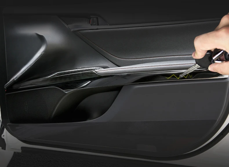 Lsrtw2017 для Toyota Camry XV70 Автомобильная Внутренняя дверь подлокотник панели декоративные аксессуары для интерьера