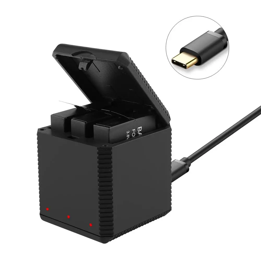 Portable QC Fast One for Three Battery Charger Storage Type Charging