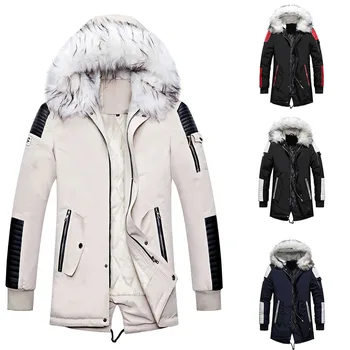 

Plus Velvet Men's jacket windbreakers куртка мужская chaqueta hombre casaco jaqueta masculino Winter Long Section Jacket Top #3