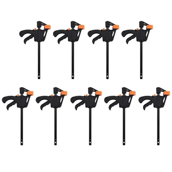 

9 Pieces 4 Inch Quick Release Speed ​​Squeeze Wood Work Work Rod F Clip Clip Kit Spreader Gadget DIY Hand Tool