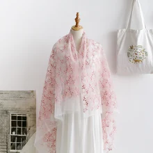 GLace 1Y/лот Высокое качество органза вышивка ткань белая сетка кружевная ткань для украшения дома DIY материал ткань TX1625